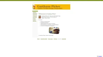 Website Screenshot: Gasthaus Pirker Gasthaus Erian GmbH Co KG - Gasthaus Pirker - Date: 2023-06-22 15:01:25