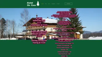 Website Screenshot: Gasthof Alte Tanne - Gasthof Alte Tanne in Hof bei Salzburg - Date: 2023-06-22 15:13:34