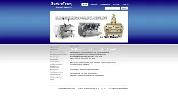 Website Screenshot: Gastro Team Handels GmbH - GastroTeam - Home - Date: 2023-06-22 15:01:28
