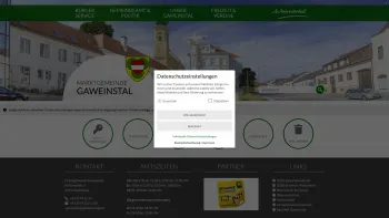 Website Screenshot: Gemeindeamt d Marktgemeinde Gaweinstal RiS-Kommunal - Gaweinstal - GEM2GO WEB - Home - Date: 2023-06-14 10:40:06