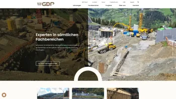 Website Screenshot: GDP ZT GmbH - GDP ZT GmbH - Geotechnik & Bodenmechanik - Date: 2023-06-14 16:35:27