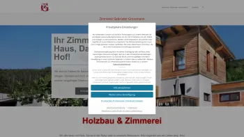 Website Screenshot: Gebrüder Grossmann OEG Zimmerei - Zimmerei Gebr. Grossmann OG | Holzbau Niederösterreich - Date: 2023-06-22 15:11:47
