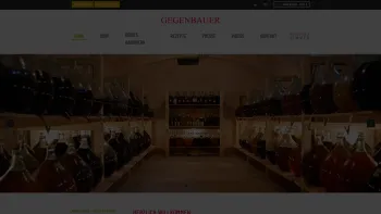Website Screenshot: Gegenbauer - Online-Shop Gegenbauer Essig - Home - Date: 2023-06-22 15:15:47