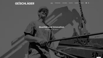 Website Screenshot: Bauunternehmung-Zimmerei Ing. Geischläger GmbH - ING. GEISCHLÄGER GmbH – Bauunternehmung, Zimmerei - Date: 2023-06-22 15:15:48