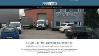 Website Screenshot: bei Genauso der Niro-Spezialschlosserei - GENAUSO – Ihre Schlosserei für ganz Österreich - Date: 2023-06-22 15:01:32