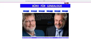 Website Screenshot: Büro für Genealogie - Büro Für Genealogie - Date: 2023-06-22 15:01:32