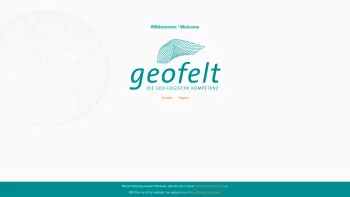 Website Screenshot: GEOFELT GmbH - GEOFELT - die geo-logische Kompetenz - Date: 2023-06-22 15:01:32