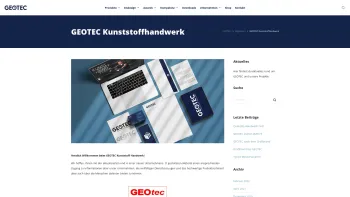 Website Screenshot: GEOtec, Zeichen und Kunststofftechnik GmbH - GEOTEC Kunststoffhandwerk | GEOTEC - Date: 2023-06-22 15:01:30