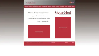Website Screenshot: Gepa-Med Medizintechnik GmbH - Gepa-Med Homepage - Date: 2023-06-22 15:01:32