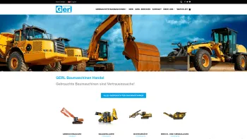 Website Screenshot: Gerl Service GmbH - Gerl Baumaschinen Österreich - Gerl - Date: 2023-06-22 15:11:51