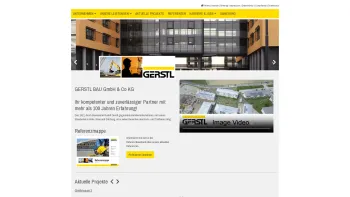 Website Screenshot: GERSTL BAUUNTERNEHMEN WELS und WIEN Wir bauen Ihre Zukunft !! - Gerstl Bau - Wir bauen Ihre Zukunft. - Date: 2023-06-22 15:11:51
