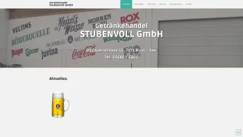 Website Screenshot: Mario Getränke Stubenvoll Bier Spirituosen EnergyDrinks Limonaden - Getränkehandel Stubenvoll - Date: 2023-06-22 15:01:36