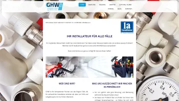 Website Screenshot: GHW INSTALLATEUR *****GMBH - GHW Installateur - Ihr Installateur im Oberland - GHW - Date: 2023-06-14 10:40:10