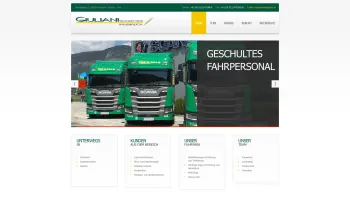 Website Screenshot: Giuliani Transporte - Giuliani Transporte Innsbruck | - Date: 2023-06-14 10:40:10