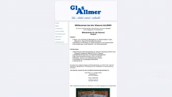 Website Screenshot: Glas Allmer - Glas ALLMER - Glasdesign - Date: 2023-06-22 15:01:41