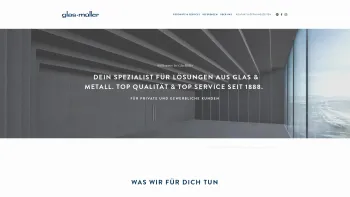 Website Screenshot: Glas-Müller GmbH - Glas-Müller - Date: 2023-06-22 15:01:41