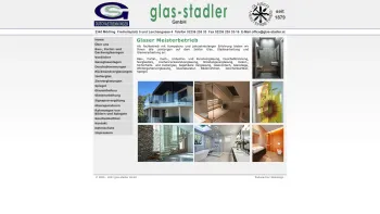 Website Screenshot: Glas Stadler Helmut Stadler GmbH Mödling - Glaser Meisterbetrieb Mödling, glas-stadler Mödling - Date: 2023-06-22 15:01:41