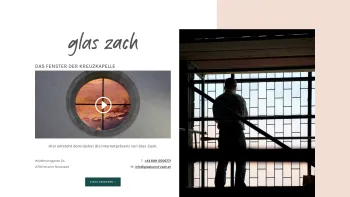 Website Screenshot: Stefan Zach-Glaskunst Raumgestaltung Restaurierung und Kunst mit Glas - glas zach - Helligkeit - Transparenz - Ästhetik - Date: 2023-06-22 15:01:41