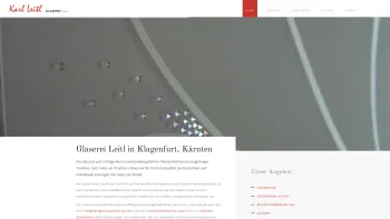 Website Screenshot: Glaserei Karl Leitl - Glaserei Leitl in Klagenfurt - Kärnten - Glaser - Glaserei-Meisterbetrieb - Date: 2023-06-22 15:01:41