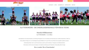 Website Screenshot: Holub Michi Holub Glittercheers Wien Cheerleaderkurse Cheerleading Die offiziellepage der Glittercheers Dance Chants Rhythmus Jazz - Startseite - Glittercheers die coole Cheerleaderschule für Mädchen ab 5 Jahren. - Date: 2023-06-22 15:11:56