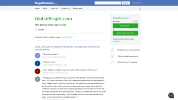 Website Screenshot: Global Bright Media GmbH - GlobalBright.com is for sale | HugeDomains - Date: 2023-06-14 10:37:30