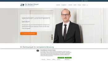 Website Screenshot: Rechtsanwalt Dr. Stefan Gloyer - Rechtsanwalt Dr. Stefan Gloyer - Ihr Rechtsanwalt in Innsbruck/Tirol - Date: 2023-06-22 15:11:56