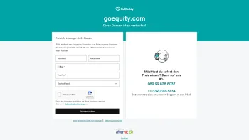 Website Screenshot: Go Equity more than money - goequity.com - Date: 2023-06-14 10:40:13