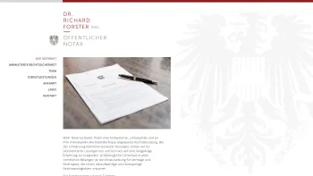 Website Screenshot: Öffentliche Notare Götze Forster Partnerschaft - Öffentlicher Notar Dr. Richard Forster, MBL - Date: 2023-06-22 15:01:45
