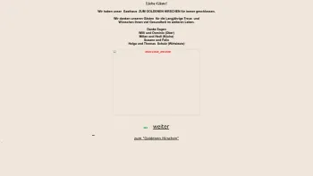 Website Screenshot: Thomas www.goldenerhirsch.at - Gasthaus zum goldenen Hirschen, Familie Schulz - Date: 2023-06-22 15:11:57