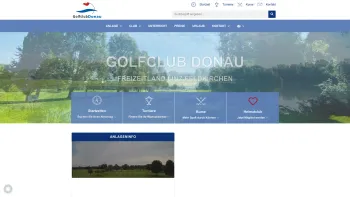 Website Screenshot: Golfclub Donau - Startseite - Golfclub Donau - Date: 2023-06-14 10:40:15