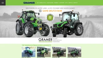 Website Screenshot: Edmund Gramer Landtechnik und KFZ Gramer - Gramer Landmaschinen Händler - Gramer Landmaschinen - Date: 2023-06-22 15:15:51