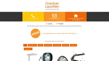 Website Screenshot: Grantner Leuchten Leuchtenvertrieb Grantner Renate - Startseite - Grantner Leuchten - Date: 2023-06-22 15:12:00