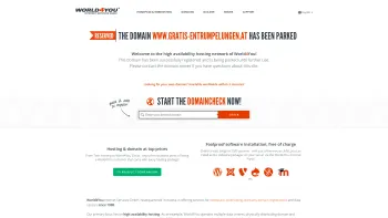 Website Screenshot: GRATIS Entrumpelungen und Räumungen - This domain has been parked | World4You - Date: 2023-06-22 15:12:00