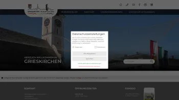 Website Screenshot: Stadtamt Grieskirchen online dieder Stadtgemeinde - Grieskirchen - die Stadt zum Leben - Home - Date: 2023-06-22 15:01:52