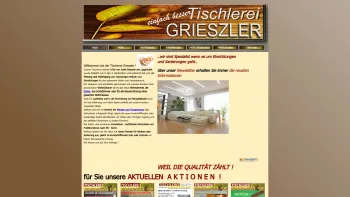 Website Screenshot: TISCHLEREI GRIESZLER - Start Home - Tischlerei Grieszler_2016_NEU - Date: 2023-06-22 15:01:52