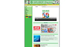 Website Screenshot: GRUBER Electric GmbH.
Komponenten für die Automatisierung, Steuerungsbau und Industrieelektronik - GRUBER Electric Ges.m.b.H - Date: 2023-06-22 15:13:43