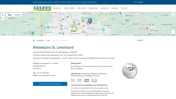 Website Screenshot: GRUBER Reisen, Reisebüro St. Leonhard - <p>Reisebüro St. Leonhard</p> - Date: 2023-06-15 16:02:34