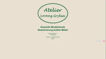 Website Screenshot: Atelier Lorenz GRYKSA Restaurierung antiker Möbel - Atelier Lorenz GRYKSA - Date: 2023-06-22 15:01:57