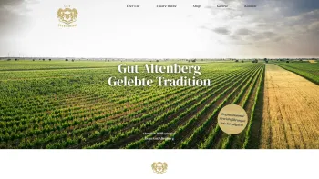 Website Screenshot: Gut Altenberg Wespezialitäten aus Gols! - Gut Altenberg – Weine aus Gols im Burgenland - Date: 2023-06-22 15:12:04