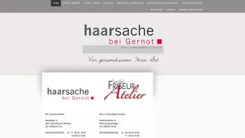 Website Screenshot: haarsache bei Gernot - HOME - haarsache bei Gernot - Friseur Schörfling am Attersee - Date: 2023-06-15 16:02:34