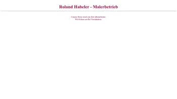 Website Screenshot: Roland Habeler Malerbetrieb GmbH - Date: 2023-06-22 15:15:51
