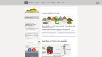 Website Screenshot: DÄMMTECHNIK Andreas Haberl - Home - Dämmtechnik Haberl Andreas, Einblasdämmung verarbeiten - Date: 2023-06-22 15:15:51