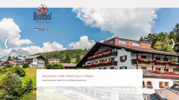 Website Screenshot: Hotel Habhof *** - Hotel Habhof Garni - Offizielle Webseite des Hotel Habhof *** +43 5212 4711 · Broch-Weg 1 · 6100 Mosern-Seefeld, 3 Sterne Hotel in Seefeld Mösern Tirol - Willkommen im Hotel Habhof in Mösern bei Seefeld in Tirol Österreich Austria, Hotel Habhof 3 Sterne M - Date: 2023-06-22 15:15:51