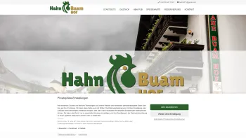 Website Screenshot: HAHN-BUAM-HOF - Hahn Buam Hof – Bad Großpertholz - Date: 2023-06-22 15:02:05