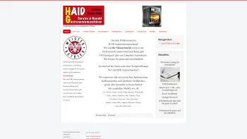 Website Screenshot: Haid Gastronomiemaschinen Service und Handel - HAID Gastronomiemaschinen Home - Date: 2023-06-22 15:02:05