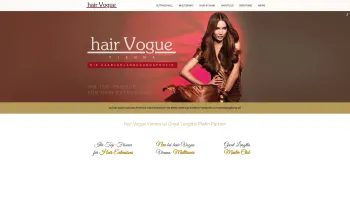 Website Screenshot: 1A Haarverlängerung Haarverdichtung Friseur hair Vogue - hair Vogue Vienna – Great Lenghts Hair Extensions & Haarverdichtung - Date: 2023-06-22 15:02:05