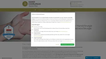 Website Screenshot: Ordination für Handchirurgie Prof. Kitzinger - Handchirurgie-Zentrum Wien - Date: 2023-06-22 15:12:08