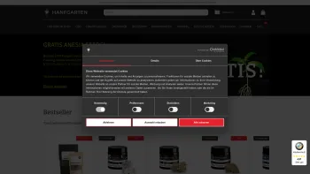 Website Screenshot: Hanfgarten - Hanfgarten CBD Shop | Premium CBD Produkte online kaufen - Date: 2023-06-26 10:26:22