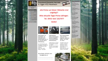 Website Screenshot: Grenzland Elemente Vertrieb Peuerbach Bez. Grieskirchen - Meine Startseite - www.hansegger.at - Date: 2023-06-14 16:35:49