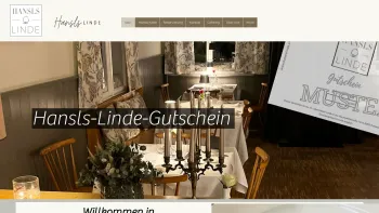 Website Screenshot: Hansls Linde - Willkommen | Hansls Linde | Purkersdorf essen I Purkersdorf Restaurant - Date: 2023-06-26 10:26:22